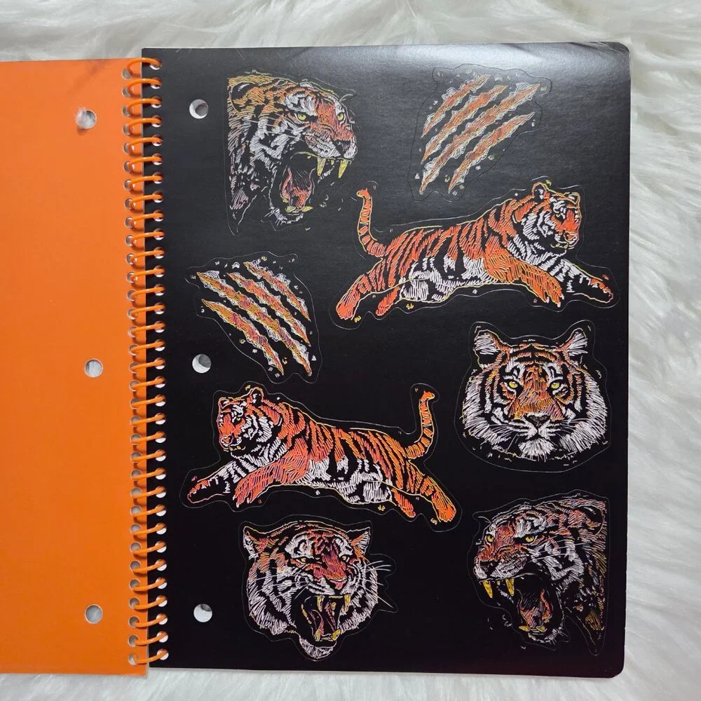 Mead Sketch Tiger Design Spiral Notebook